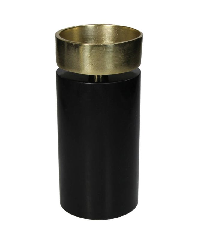 Κηροπήγιο Μαύρο Μάρμαρο 9x9x20cm