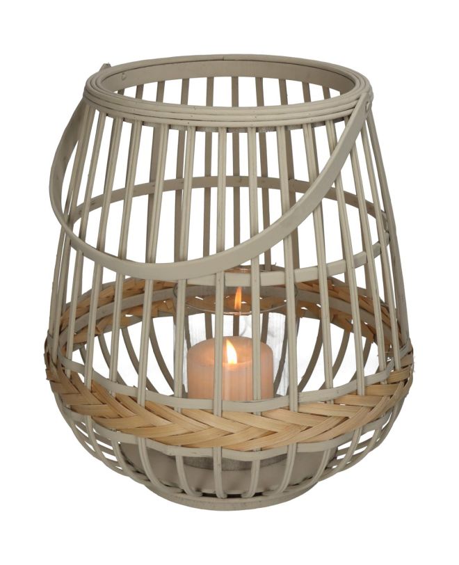 Φανάρι Ιβουάρ Μπαμπού 29.5x29.5x32cm