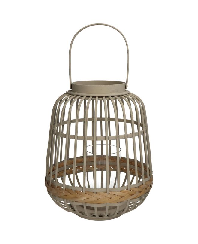 Φανάρι Ιβουάρ Μπαμπού 29.5x29.5x34.5cm