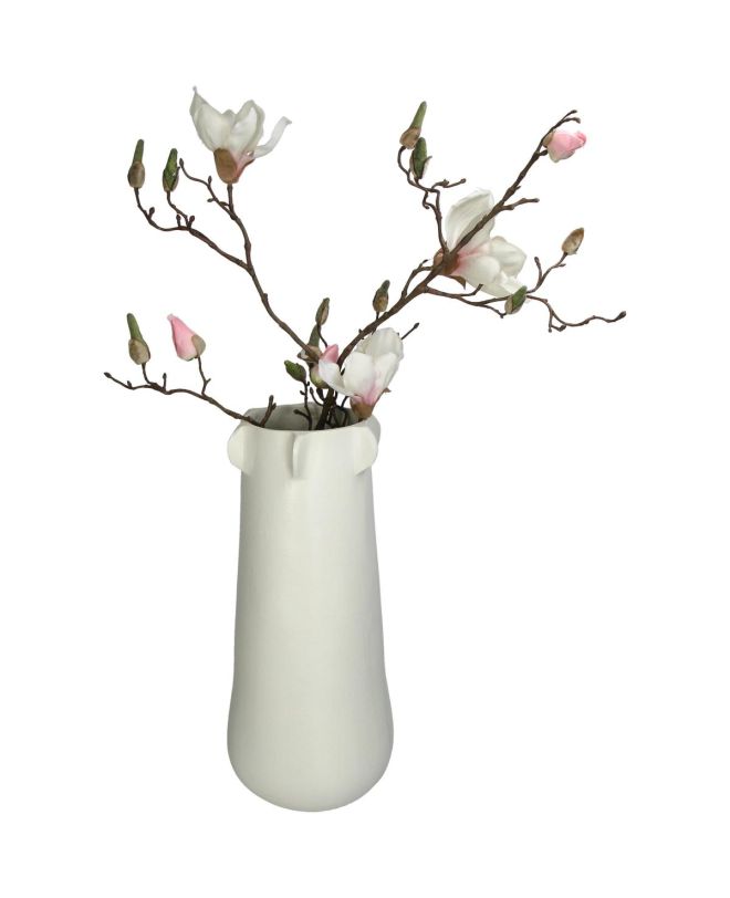 Βάζο Ιβουάρ Αλουμίνιο 18x18x40cm