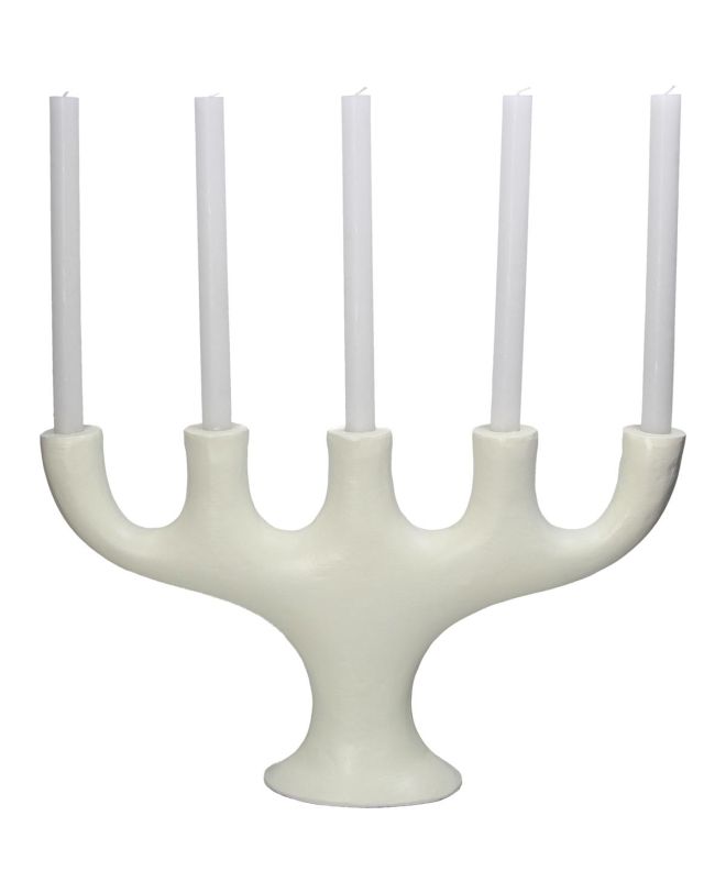 Κηροπήγιο Ιβουάρ Αλουμίνιο 50x11x30cm