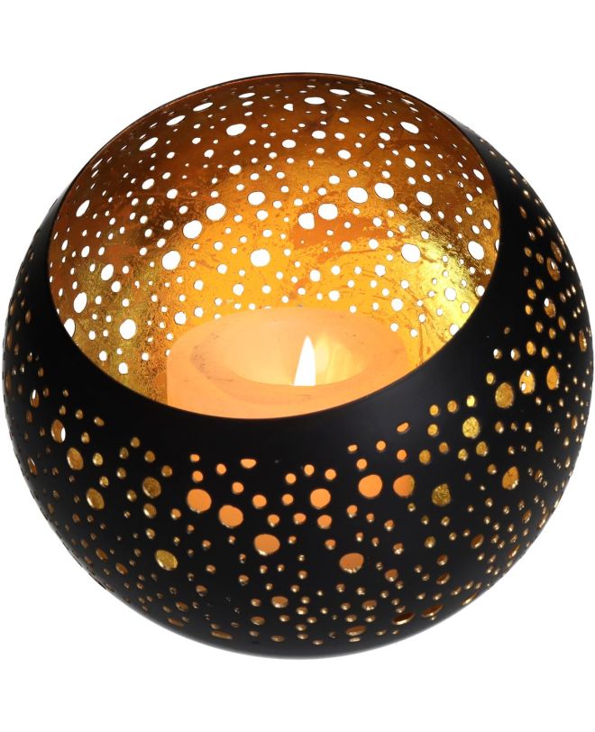 Κηροπήγιο Μαύρο Μέταλλο 15x15x15cm