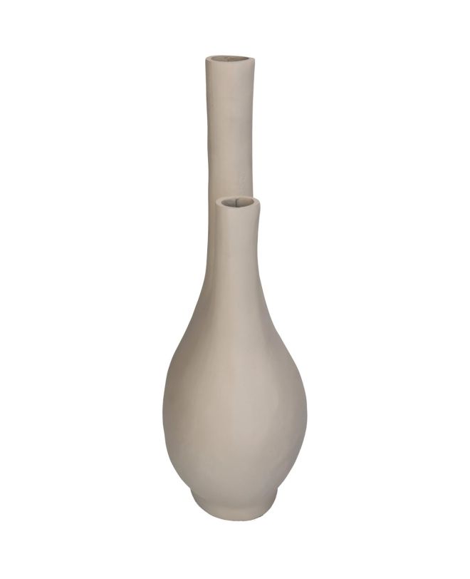 Βάζο Ιβουάρ Αλουμίνιο 16.5x11x38cm