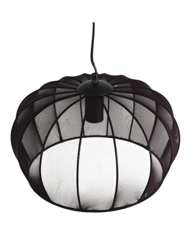 Φωτιστικό Κρεμαστό Μαύρο Μέταλλο 38x38x23cm