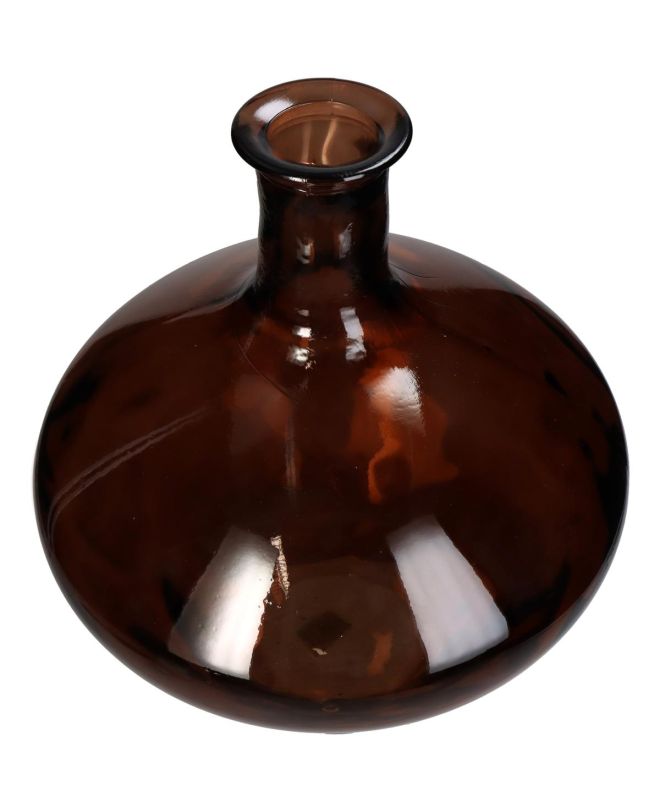 Βάζο Καφέ Ανακυκλωμένο Γυαλί 37x37x46cm