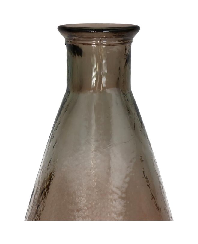 Βάζο Καφέ Ανακυκλωμένο Γυαλί 26x26x80cm