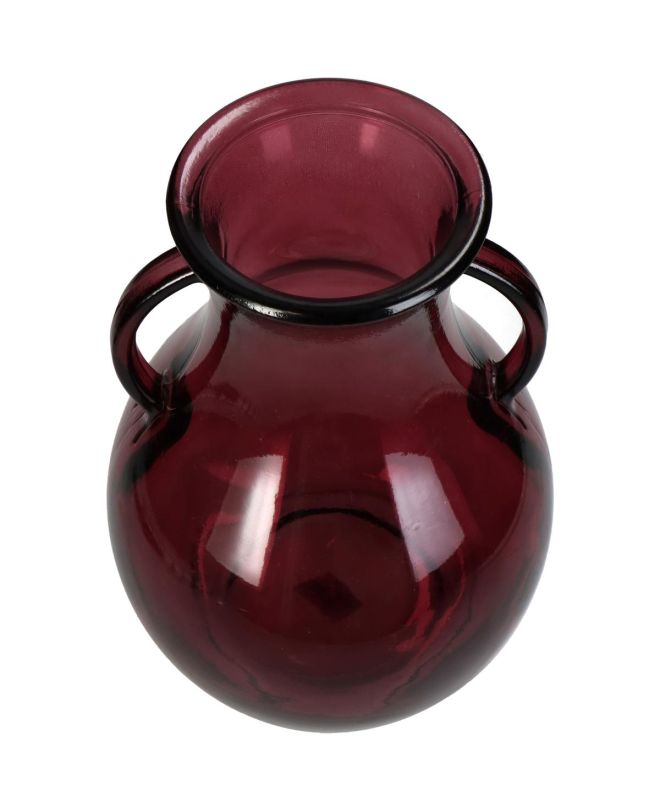 Βάζο Ροζ Ανακυκλωμένο Γυαλί 20x20x32cm