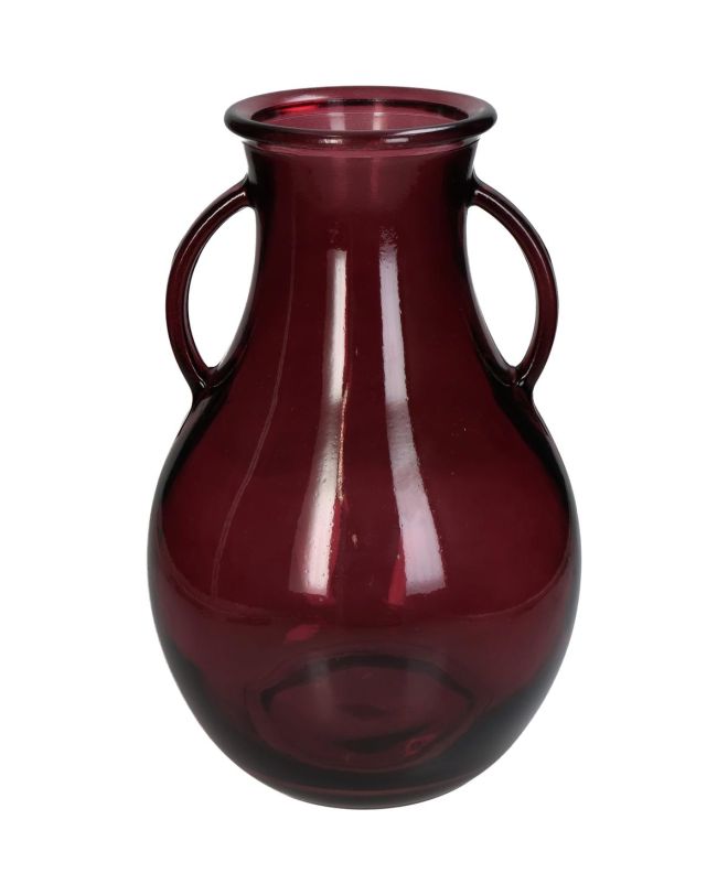 Βάζο Ροζ Ανακυκλωμένο Γυαλί 20x20x32cm