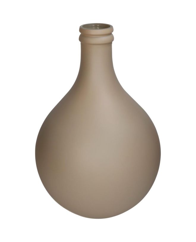 Βάζο Μπεζ Ανακυκλωμένο Γυαλί 29x29x43cm