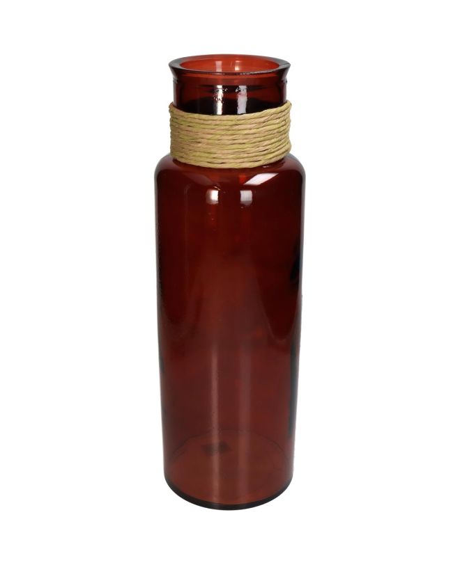 Βάζο Φυσικό Ανακυκλωμένο Γυαλί 15x15x45cm