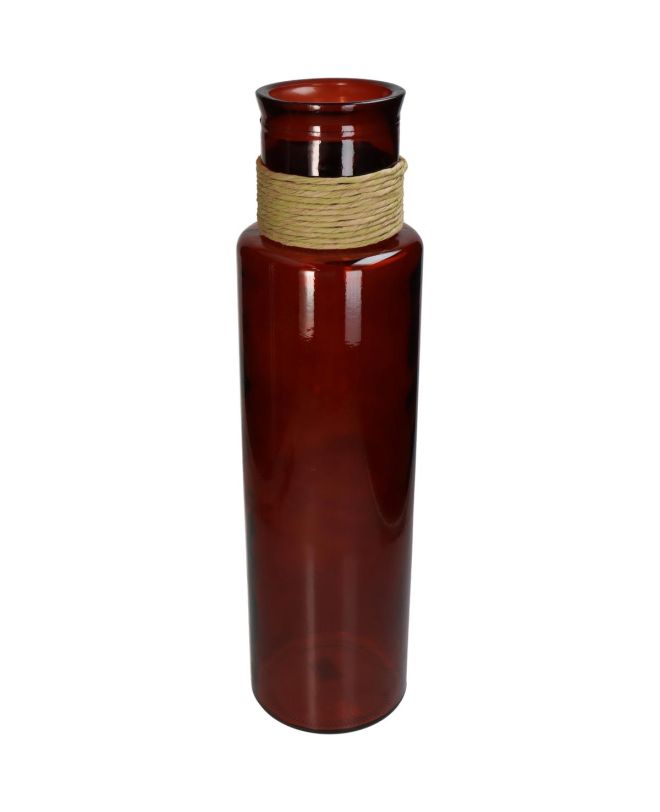 Βάζο Φυσικό Ανακυκλωμένο Γυαλί 15x15x55cm