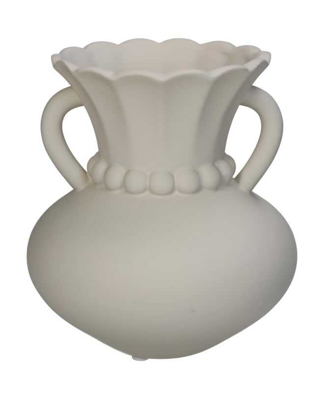 Βάζο Ιβουάρ Δολομίτης 15.5x15.5x16.8cm