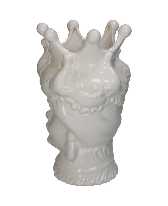 Βάζο Λευκό Πορσελάνη 17.5x17.5x26.5cm