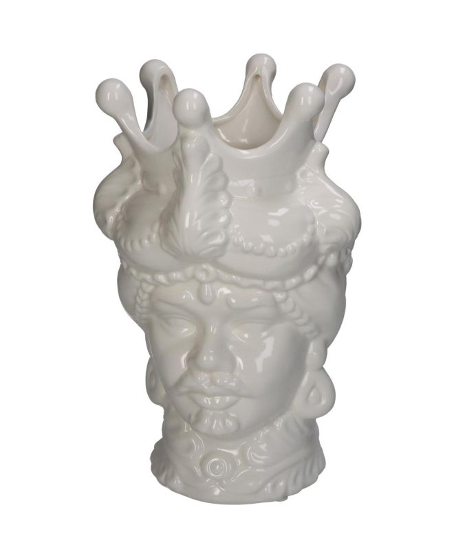 Βάζο Λευκό Πορσελάνη 17.5x17.5x26.5cm