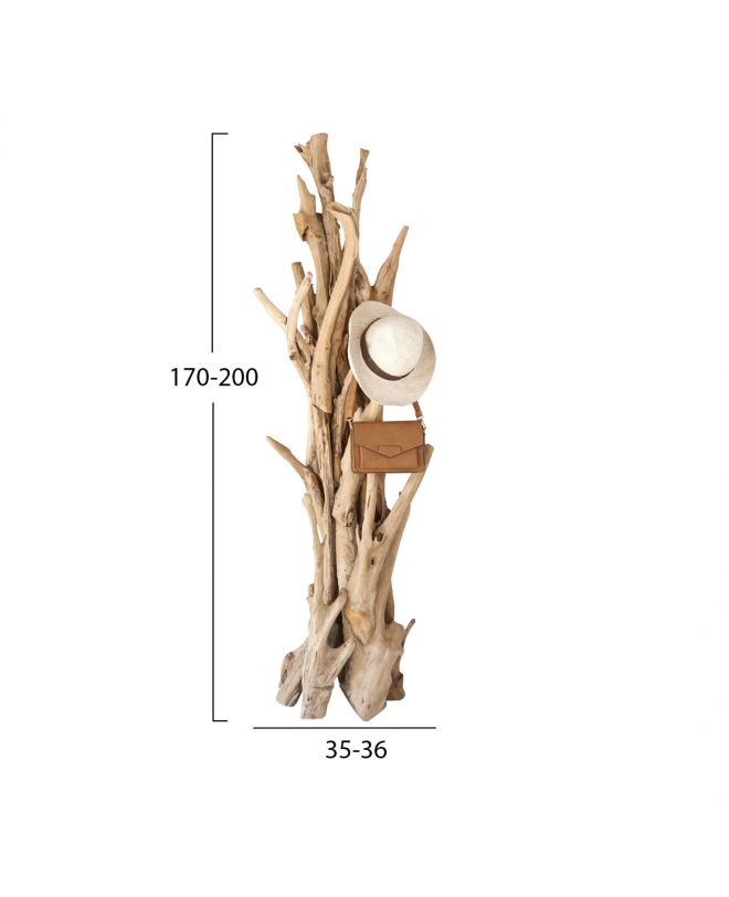 ΚΑΛΟΓΕΡΟΣ HM9367 ΑΠΟ ΜΑΣΙΦ ΞΥΛΟ TEAK ΦΥΣΙΚΟ 170-200ΕΚ.