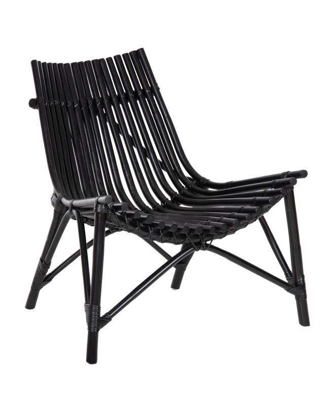ΚΑΡΕΚΛΑ ΕΞΩΤ.ΧΩΡΟΥ CELLION HM9812.02 ΡΑΒΔΟΙ RATTAN ΣΕ ΜΑΥΡΟ ΧΡΩΜΑ 76x72x83Υεκ.
