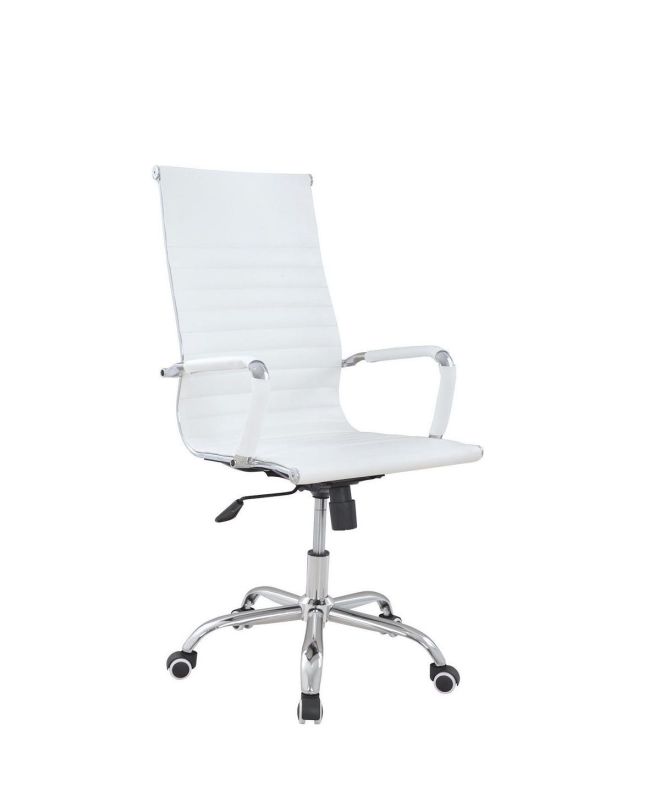 Καρέκλα Γραφείου ArteLibre ΔΙΩΝΗ Λευκό PU 55x60x104-111cm