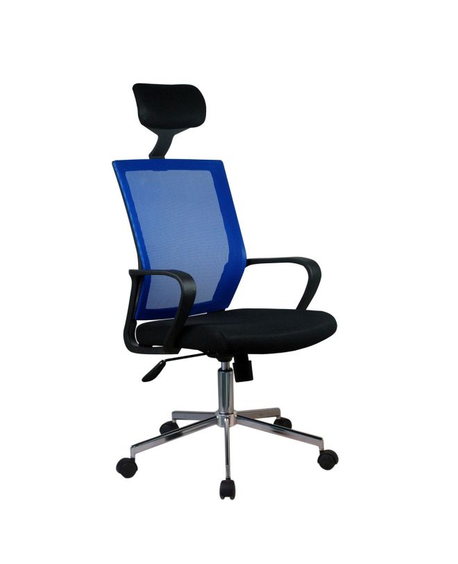 Καρέκλα Γραφείου ArteLibre ΦΟΙΒΗ Μπλε/Μαύρο Mesh 58x59x116-124.5cm