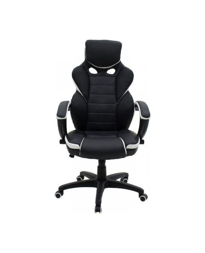 Καρέκλα Γραφείου ArteLibre Gaming ΚΛΕΟΝΙΚΗ Μαύρο/Λευκό 65x72x118-126cm