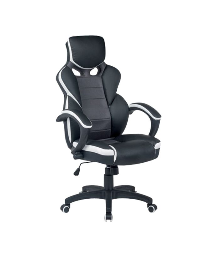 Καρέκλα Γραφείου ArteLibre Gaming ΚΛΕΟΝΙΚΗ Μαύρο/Λευκό 65x72x118-126cm