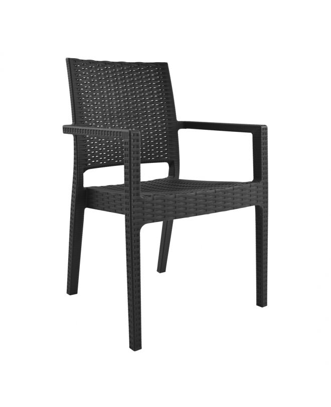 ΠΟΛΥΘΡΟΝΑ ΠΟΛΥΠΡΟΠΥΛΕΝΙΟΥ ΒΑΡΕΩΣ ΤΥΠΟΥ KAGANU DARK GREY HM5134.01 57x55,5x89 εκ.
