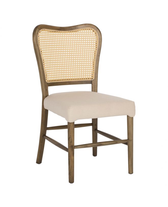 ΚΑΡΕΚΛΑ ΤΟΟΝ ΞΥΛΟ RATTAN ΥΦΑΣΜΑ HM9406.04 47x52x91,5Υεκ.