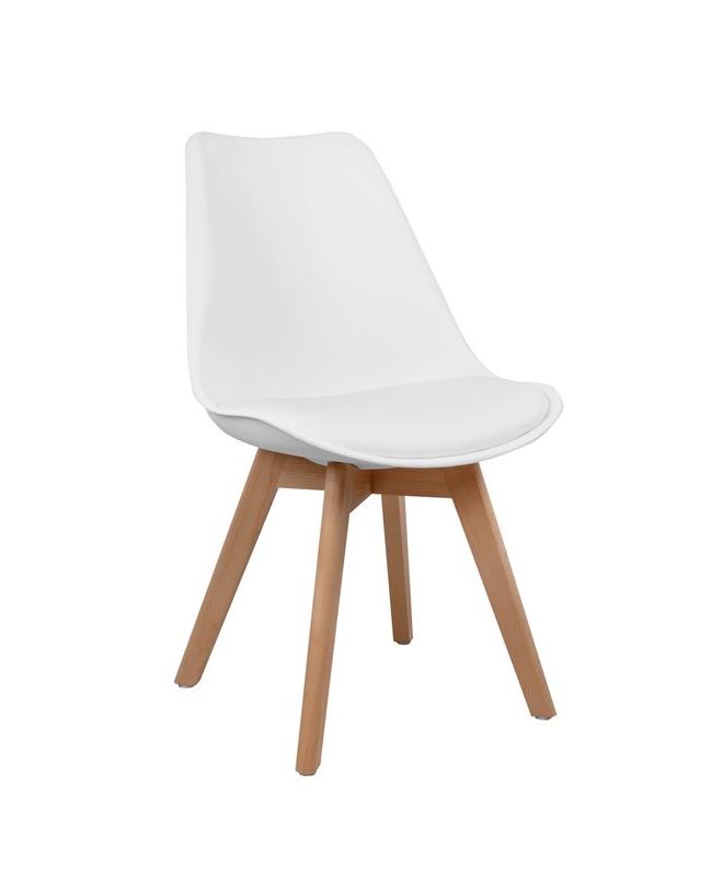 ΚΑΡΕΚΛΑ VEGAS HM0033.01 ΜΕ ΞΥΛΙΝΑ ΠΟΔΙΑ ΚΑΙ ΜΕ ΚΑΘΙΣΜΑ ΛΕΥΚΟ 47x56,6x82Υεκ.