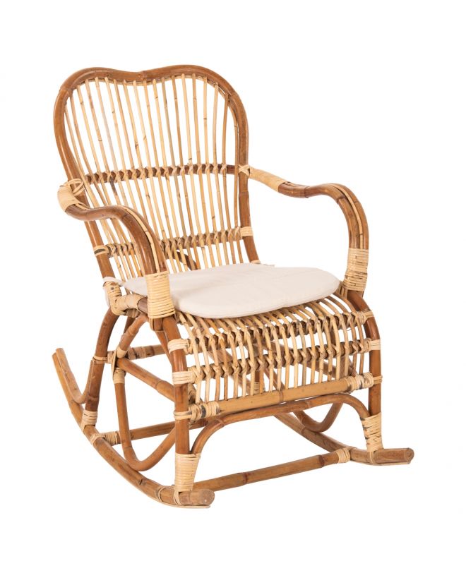 ΚΟΥΝΙΣΤΗ ΠΟΛΥΘΡΟΝΑ ΜΕ ΜΑΞΙΛΑΡΙ SANTA FE RATTAN HM9343 60x103x90Υ εκ.