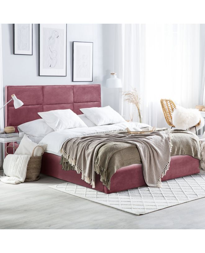 ΚΡΕΒΑΤΙ BRILEY HM583.02 ΒΕΛΟΥΔΟ ΣΑΠΙΟ ΜΗΛΟ ΜΕ ΑΠΟΘΗΚΕΥΤΙΚΟ ΧΩΡΟ 160x200 εκ.