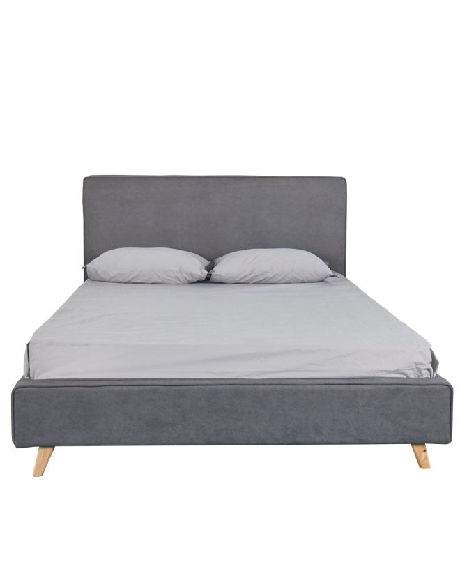 Κρεβάτι ArteLibre TULIP Σκούρο Γκρι 216x160x110cm (Στρώμα 150x200cm)
