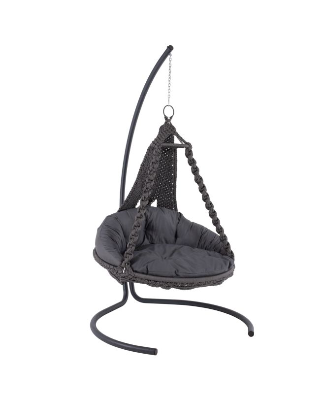 ΚΡΕΜΑΣΤΗ ΦΩΛΙΑ AUGUST ΜΑΚΡΑΜΕ-ΜΕΤΑΛΛΟ ΑΝΘΡΑΚΙ HM5922.10 123x113x145Υεκ.