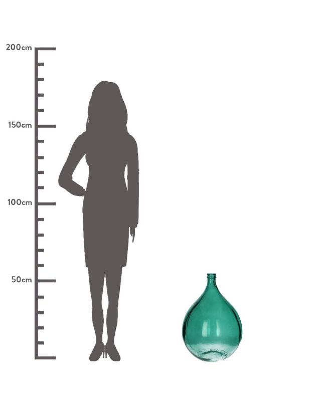 Βάζο Μπλε Γυαλί 40x40x56cm