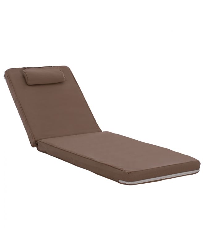 ΜΑΞΙΛΑΡΙ ΞΑΠΛΩΣΤΡΑΣ TEXTILENE 600gr/m2 2X1 SIFNOS ΜΟΚΑ HM11237.04T 194x70x11εκ.