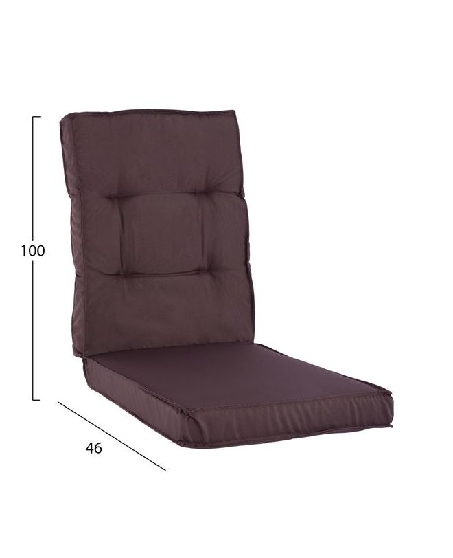 ΜΑΞΙΛΑΡΙ ΥΦΑΣΜΑΤΙΝΟ ΜΕ ΠΛΑΤΗ ΚΑΦΕ 100x46x7 εκ. HM5745.03