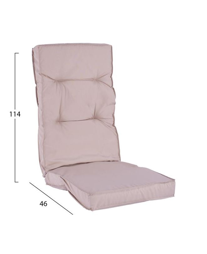 ΜΑΞΙΛΑΡΙ ΥΦΑΣΜΑΤΙΝΟ ΜΕ ΠΛΑΤΗ ΜΠΕΖ 114x46x7 εκ. HM5744.01