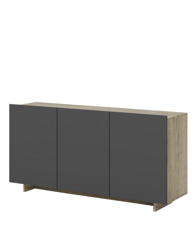 Μπουφές AGUILA Μοριοσανίδα Oak Kraft/Grey 150x40x76cm