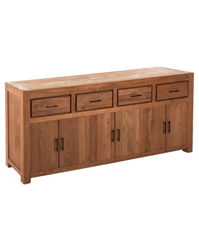 ΜΠΟΥΦΕΣ GRAYSON HM9802 ΑΝΑΚΥΚΛΩΜΕΝΟ ΞΥΛΟ TEAK ΣΕ ΦΥΣΙΚΟ 220x50x90Υεκ.