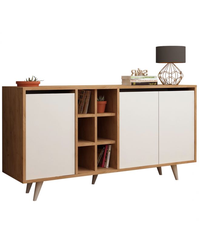 ΜΠΟΥΦΕΣ ΜΕΛΑΜΙΝΗΣ ΚΑΡΥΔΙ ΚΑΙ ΛΕΥΚΟ 140x40x86Yεκ.HM9432.02