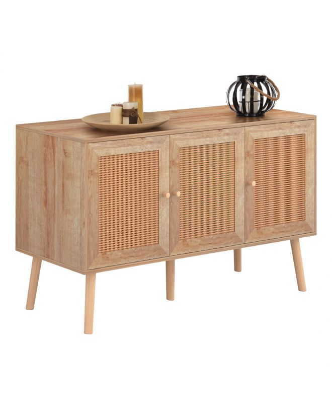 ΜΠΟΥΦΕΣ ΜΕΛΑΜΙΝΗΣ COLM- ΣΥΝΘ. RATTAN ΣΤΙΣ ΠΟΡΤΕΣ HM9220.11 120Χ39Χ70Υεκ.