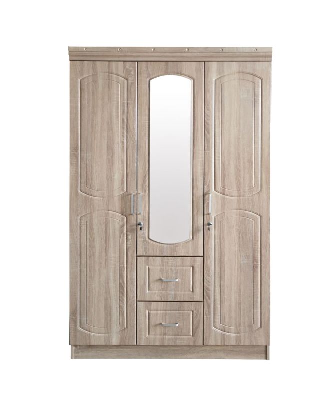 Ντουλάπα ArteLibre PROTEA Φυσικό Χρώμα 120x50x195cm