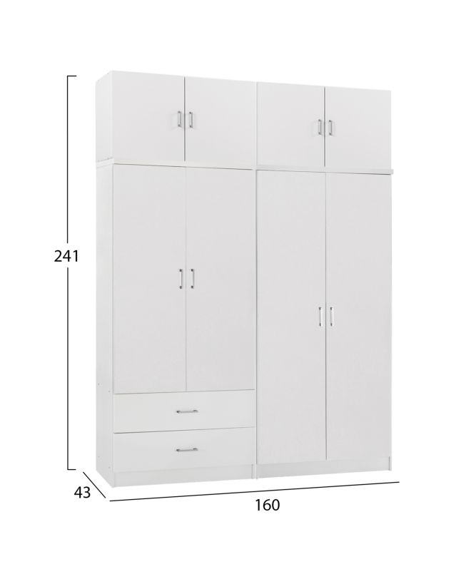 ΝΤΟΥΛΑΠΑ 4-ΦΥΛΛΗ ΜΕ ΠΑΤΑΡΙ & ΣΥΡΤΑΡΙΑ JENNA HM11355.05 ΜΕΛΑΜΙΝΗ ΣΕ ΛΕΥΚΟ 160x43x240Υεκ