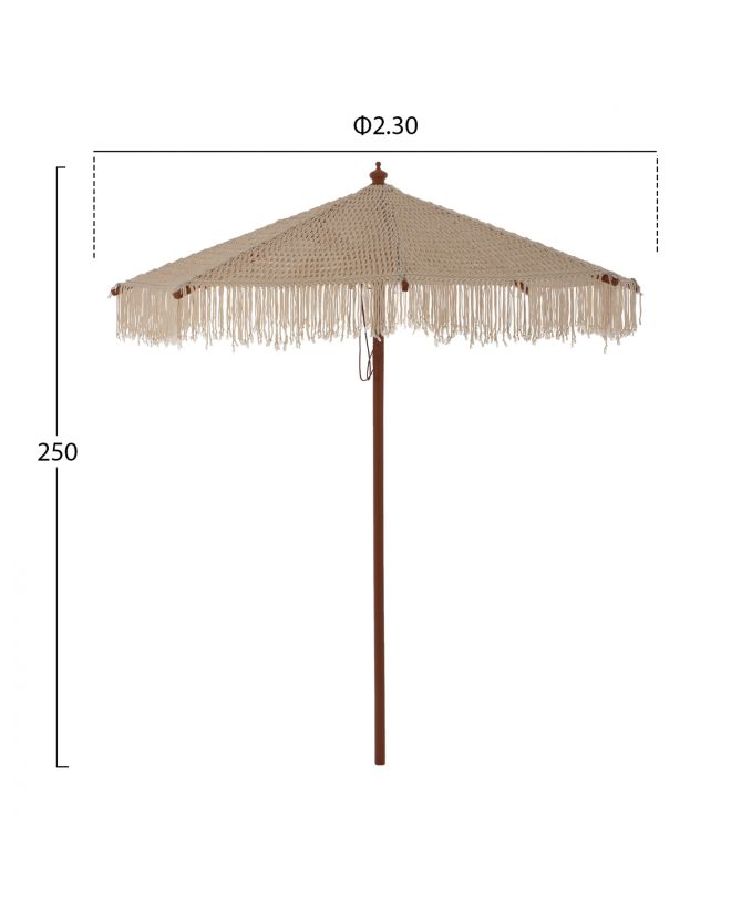 ΟΜΠΡΕΛΑ ΕΠΑΓΓΕΛΜΑΤΙΚΗ XENA ΜΑΚΡΑΜΕ ΧΕΙΡΟΠΟΙΗΤΗ ΜΠΕΖ ΞΥΛΙΝΟΣ ΣΚΕΛΕΤΟ Φ2.3X2.50Υm HM5779.01