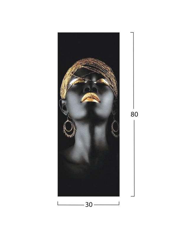 ΠΙΝΑΚΑΣ ΚΑΜΒΑΣ SENSUAL HM7198.07 30X3X80 εκ.