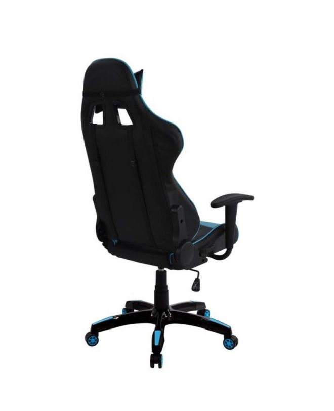 Πολυθρόνα Γραφείου ArteLibre Gaming ΚΥΛΛΗΝΗ Μπλε/Μαύρο PVC 66x67x127-135cm