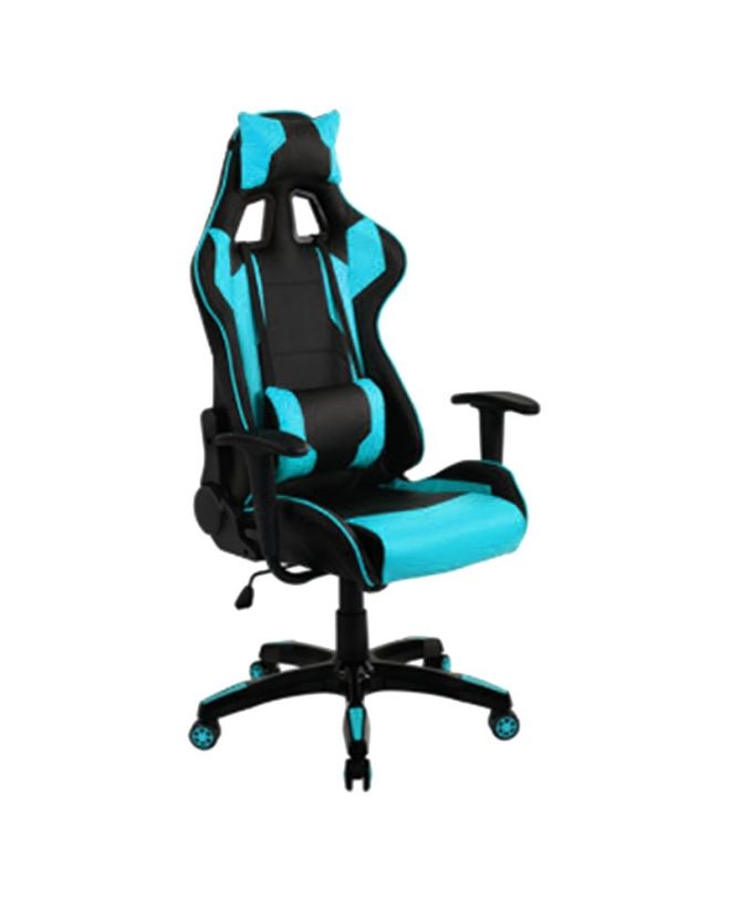 Πολυθρόνα Γραφείου ArteLibre Gaming ΚΥΛΛΗΝΗ Μπλε/Μαύρο PVC 66x67x127-135cm