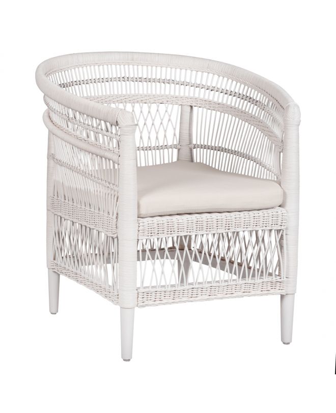ΠΟΛΥΘΡΟΝΑ MALAWI HM9635.02 ΞΥΛΟ ΜΑΟΝΙ ΜΕ RATTAN ΛΕΥΚΟ-ΛΕΥΚΟ ΜΑΞΙΛΑΡΙ 80x70x86Υεκ.