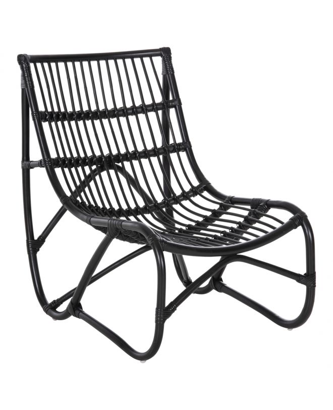 ΠΟΛΥΘΡΟΝΑ GRINN HM9815.02 ΡΑΒΔΟΙ RATTAN ΣΕ ΜΑΥΡΟ 56,5x73,5x79,5Υ εκ.