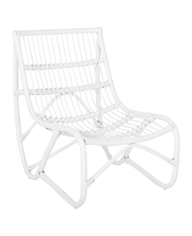 ΠΟΛΥΘΡΟΝΑ GRINN HM9815.03 ΡΑΒΔΟΙ RATTAN ΣΕ ΛΕΥΚΟ 56,5x73,5x79,5Υ εκ.