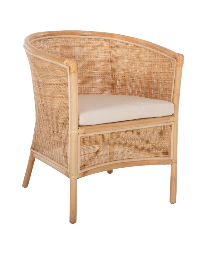 ΠΟΛΥΘΡΟΝΑ APRON HM9818 RATTAN ΠΛΕΚΤΟ ΣΕ ΦΥΣΙΚΟ-ΛΕΥΚΟ ΜΑΞΙΛΑΡΙ 75x70x85Υεκ.