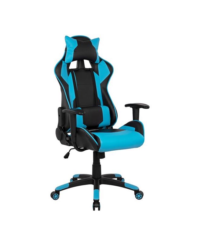ΠΟΛΥΘΡΟΝΑ GAMING HM1072.08 ΜΑΥΡΗ-ΣΙΕΛ 66,5x70x(122-129) cm